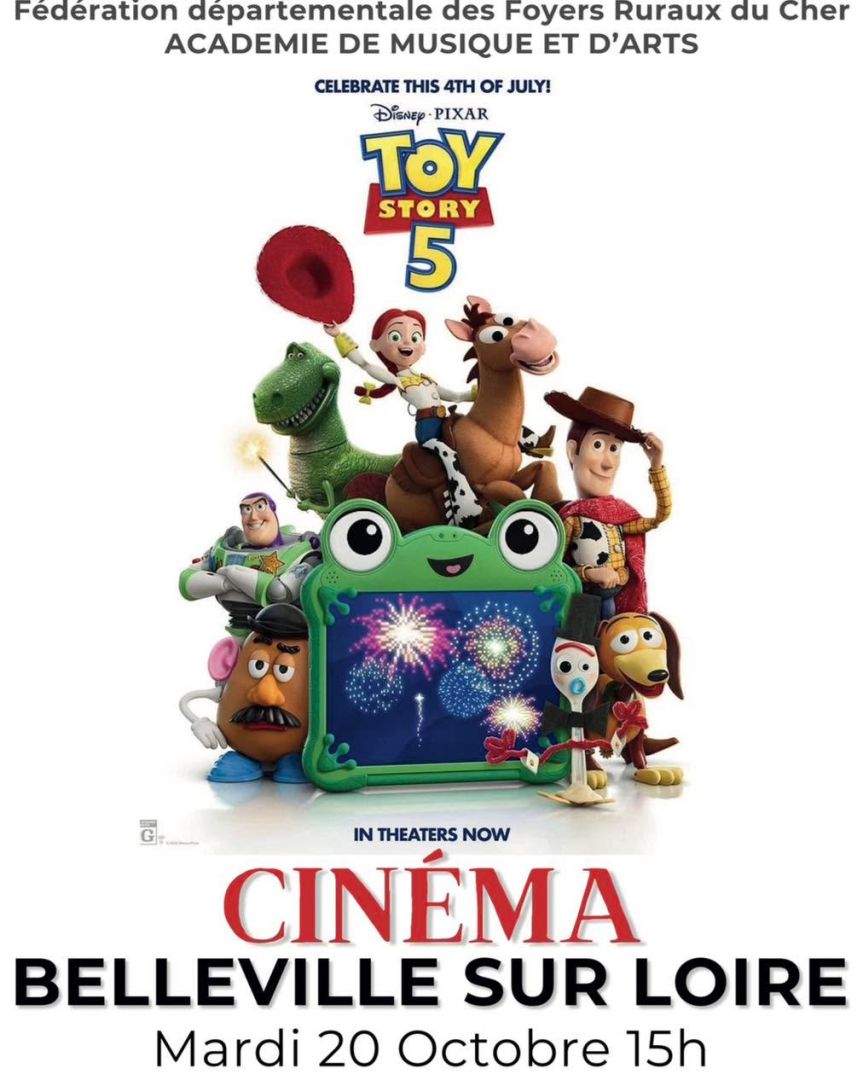 NOUVELLE SÉANCE DE CINÉMA. 📅 mardi 20 octobre à 15h 📖 Synopsis Buzz, Woody, Jessie et…